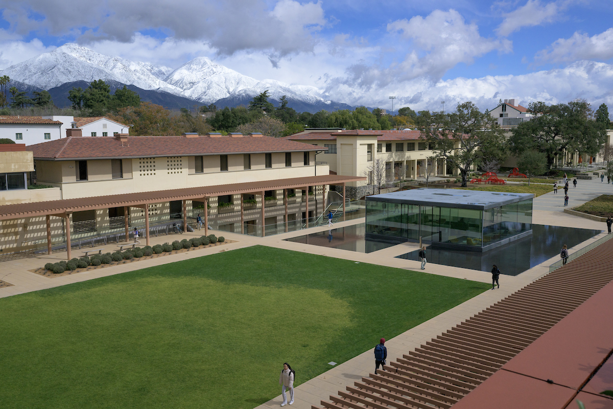 Overview of Gann Quadrangle and The Massoud on CMC campus